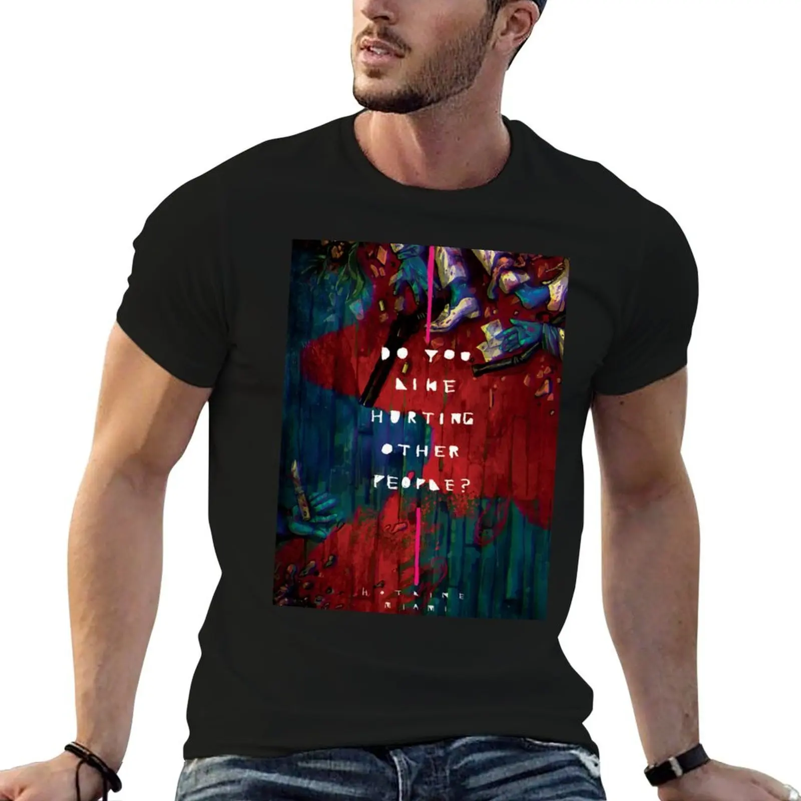 Hotline Miami Artwork T-Shirt animal prinfor boys graphic tee shirt funny t shirts for men
