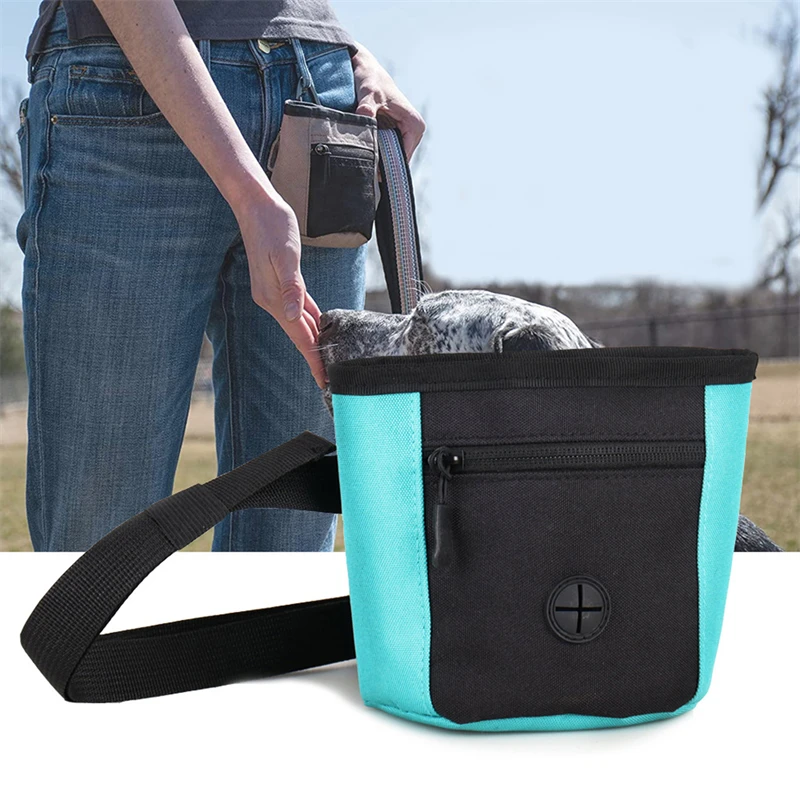 Sac de taille portable imperméable pour l'entraînement des chiens, sac de collation pour chiot, sac de récompense pour animaux de compagnie, collation de marche de poche pour rajeunissement