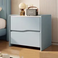 Gray Storage Cabinet Nightstand Modern Maximalist Luxury Bedside Nightstands Organizer Wooden Tables De Nuit Home Furniture