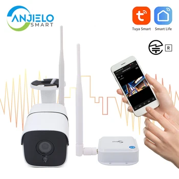 Tuya WIFI Halow Wireless Net Bridge IP Camera 2MP Outdoor Waterproof Night Vision Long Range Up to 1KM Transmission Distance
