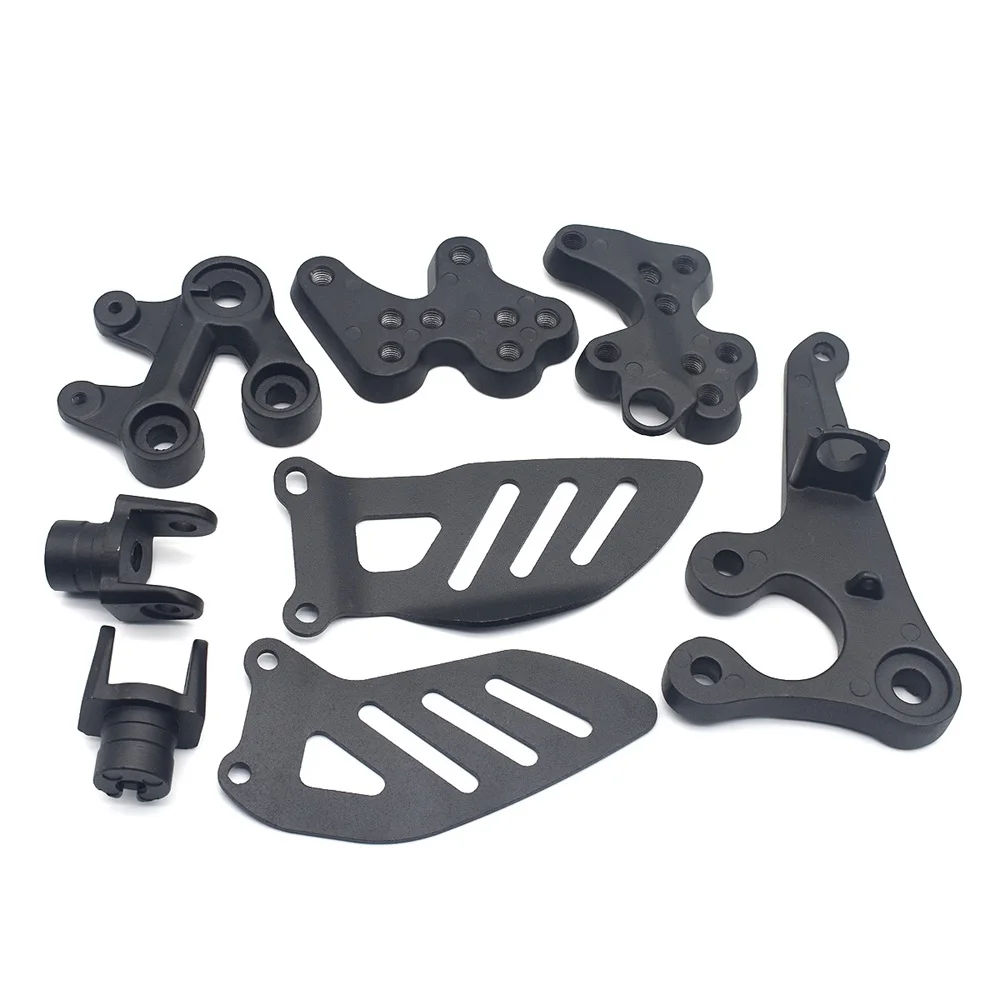 Motorcycle Front Rider Footrest Pedals Foot Pegs Bracket Set For Suzuki GSXR1000 GSXR 1000 2005 2006 2007 - 2013 2014 GSX-R 1000