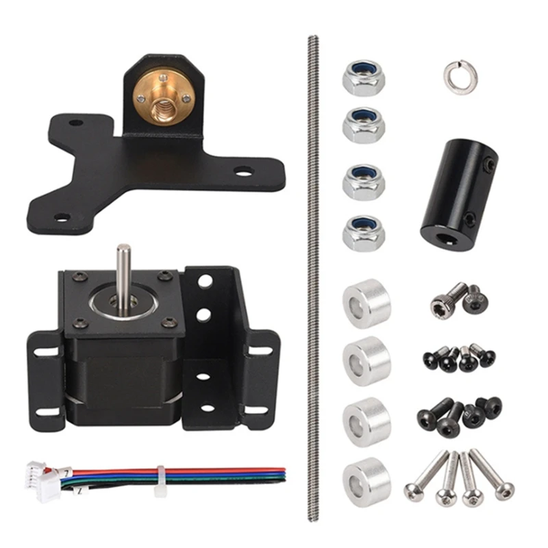 

Dual Z Axis Upgrade Kit 3D Printer Parts Use With Single Stepper Motor Dual Z Tension Pulley Set For BIQU B1 Printer