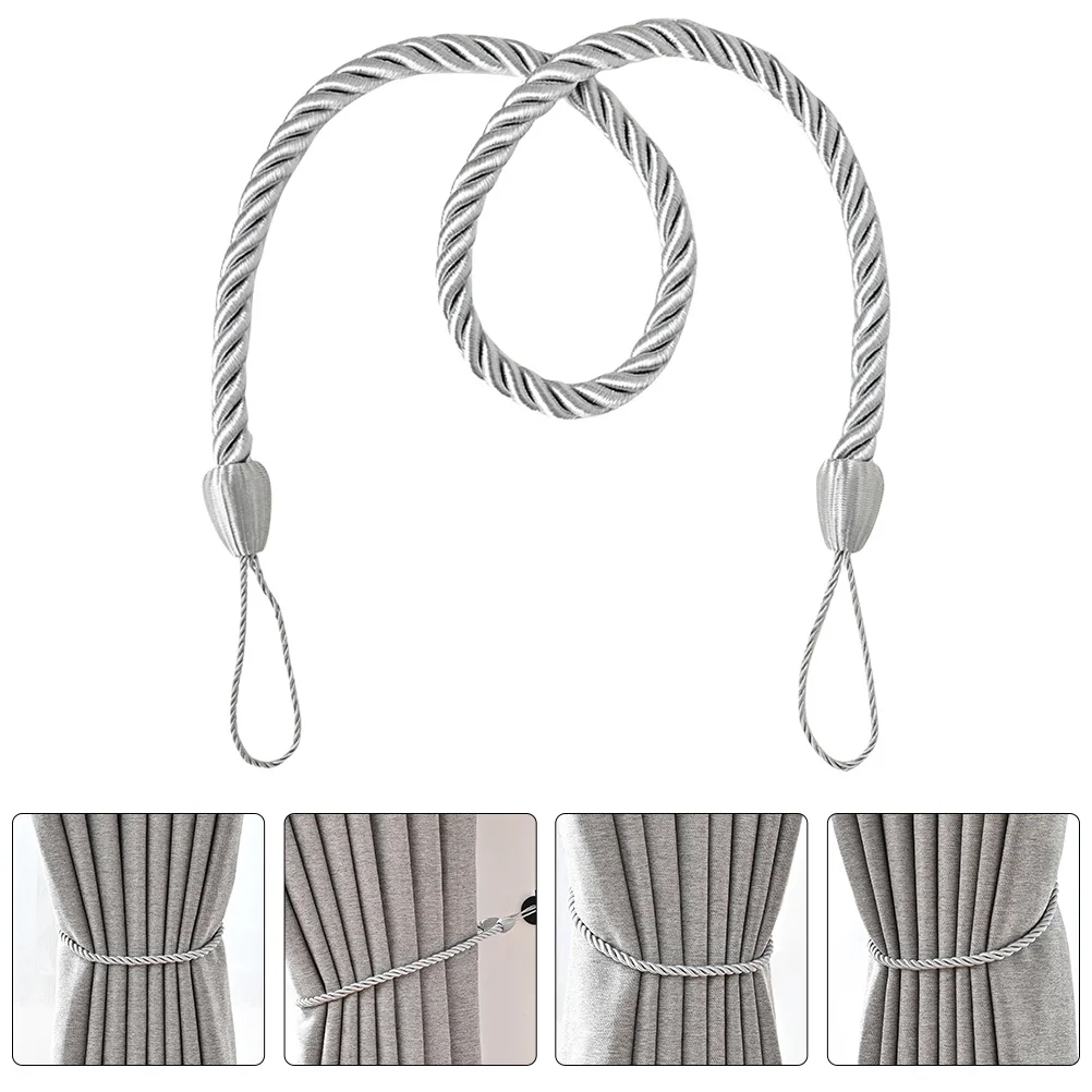 

4Pcs Classic Artwork Curtain Fixing Strap Stabilize Curtains Decorative Indoor Home Accessories Rope Curtain Tiebacks