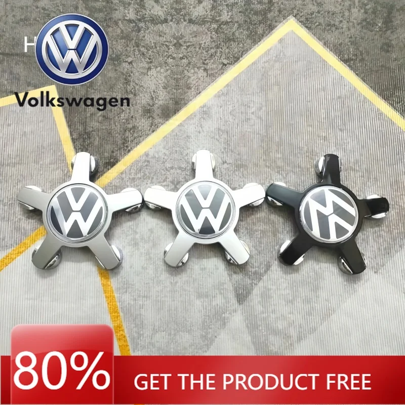 

Колпаки ступиц 4 шт. для VW, центральная крышка колеса, автомобильная крышка ступицы, подходит для логотипа с пятью когтями 135 мм 4F0601165N 8R0601165 Подходит для B5 B6 B7 POLO Passat G