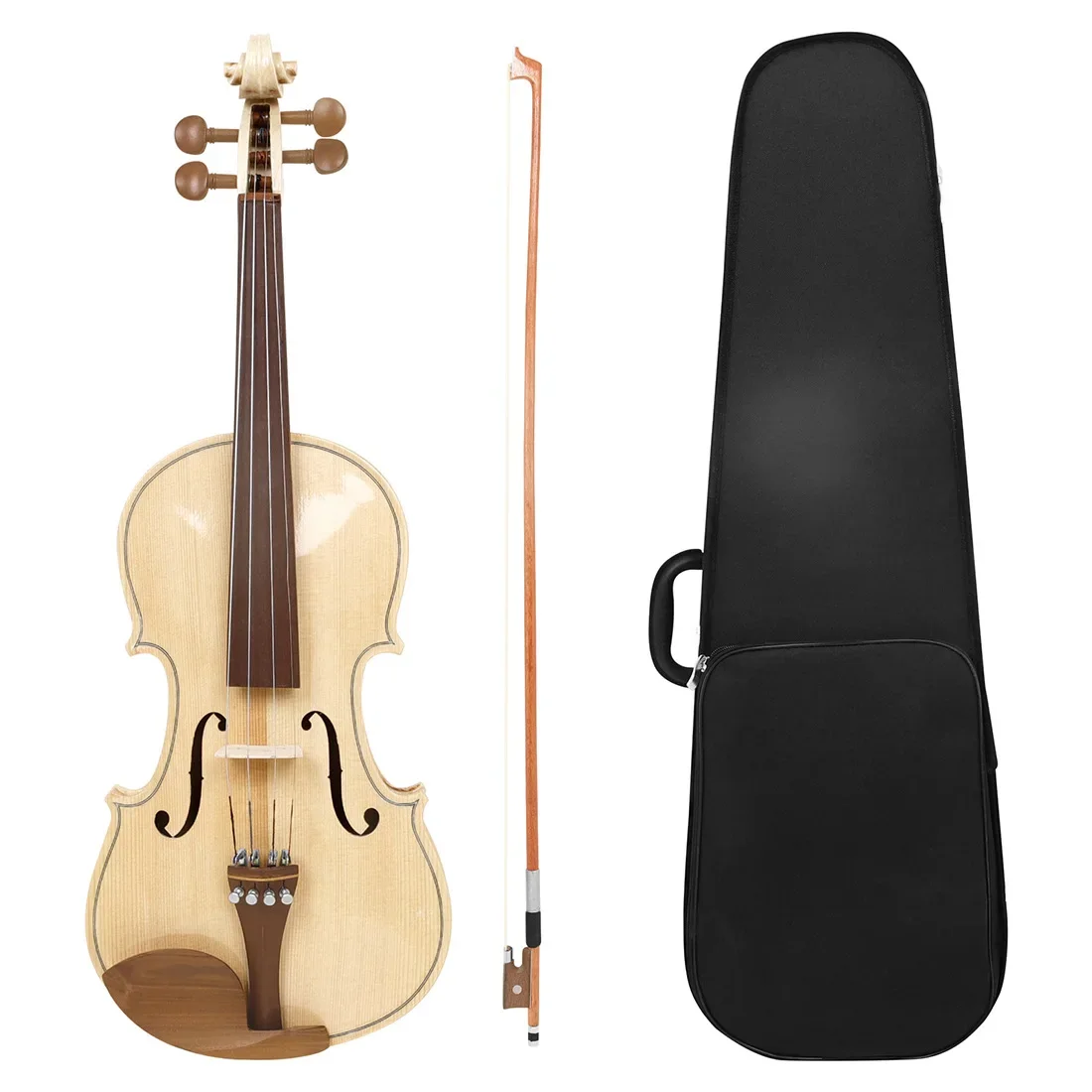 

Violin Bright Spruce Wood Children's Beginner Adult Introductory 4/4 Handmade Violin