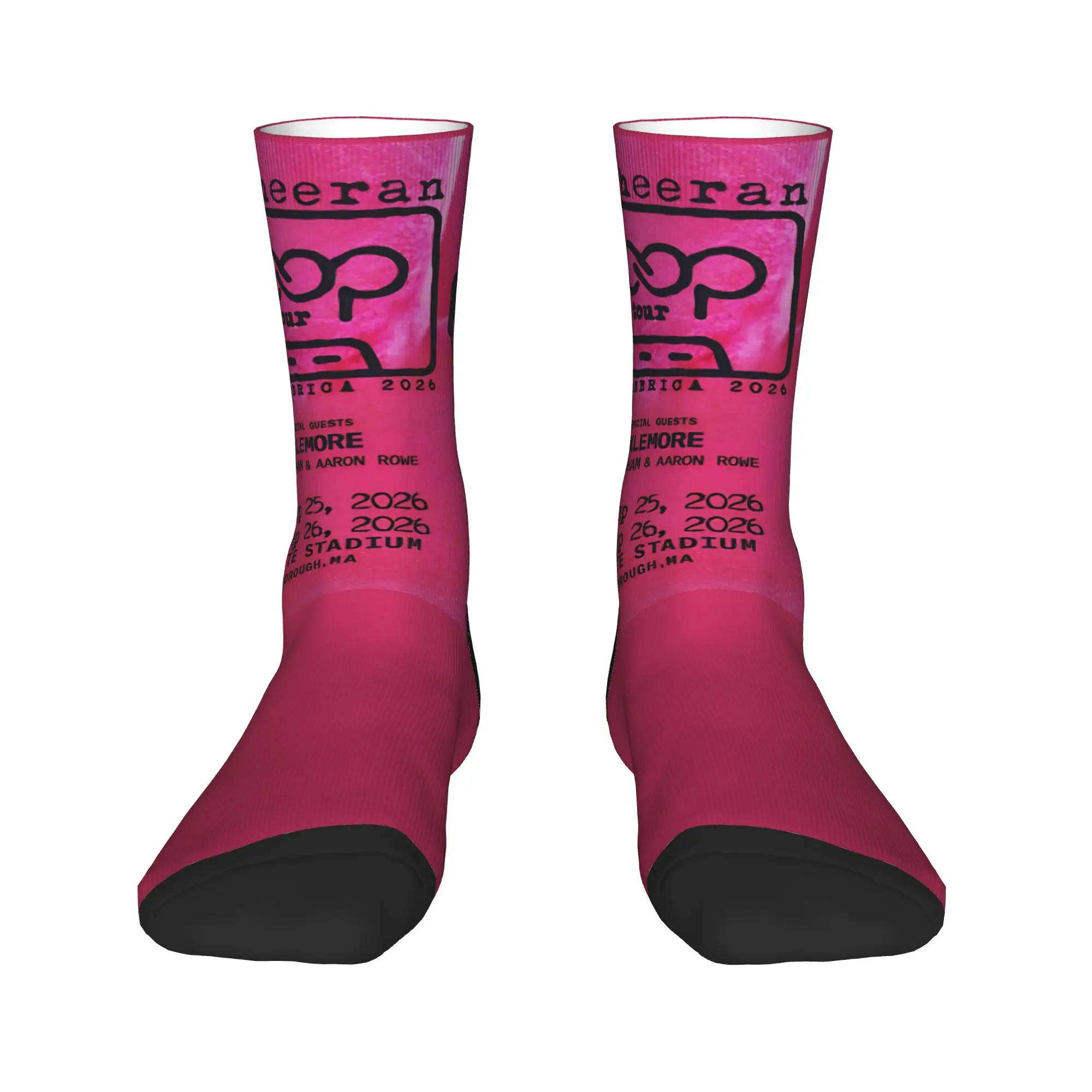 Ed Sheeran Loop Ed America Tour 2026 Socks Stockings Winter Non Slip Couple Socks Comfortable Custom Outdoor Sports Socks