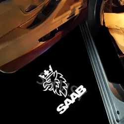 2Pcs For Saab 9-5 1998 1999 2000-2011 9-3 93 2003-2012 Saab Led Car Door Welcome Lights Projector Ghost Shadow Lamp Accessories