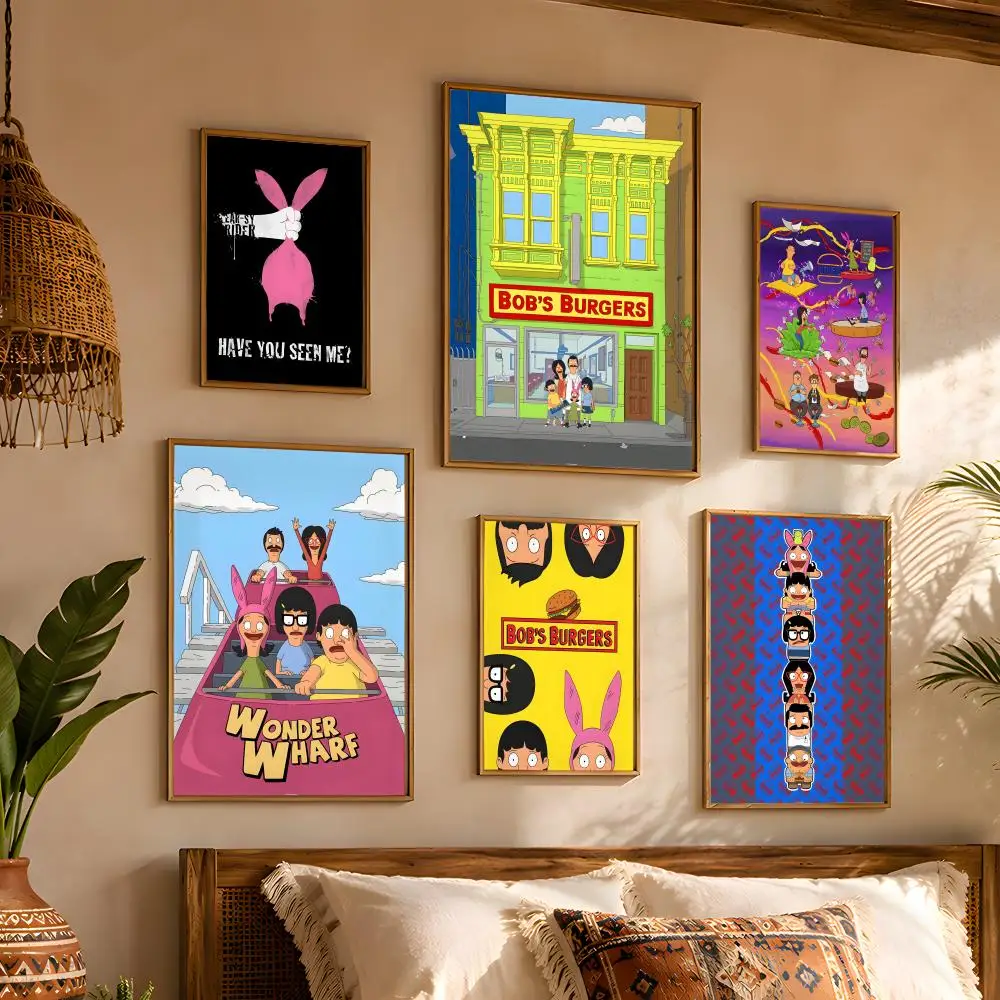 Anime Bobs Burgers Easy DIY Setup Aesthetic Room Idea Blank Wall Makeover Instant Wall Refresh Soft Visual Aesthetic Poster