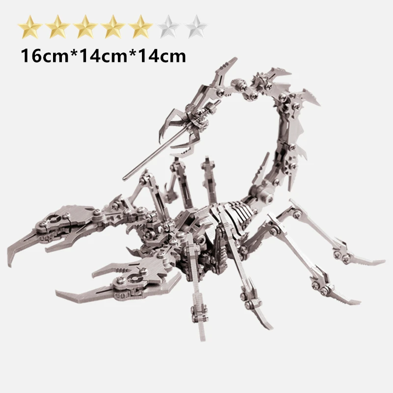 3D DIY High Quality Steel Warcraft Metal Stainless Steel Assembly Kit Model Charizard Decoration Gift