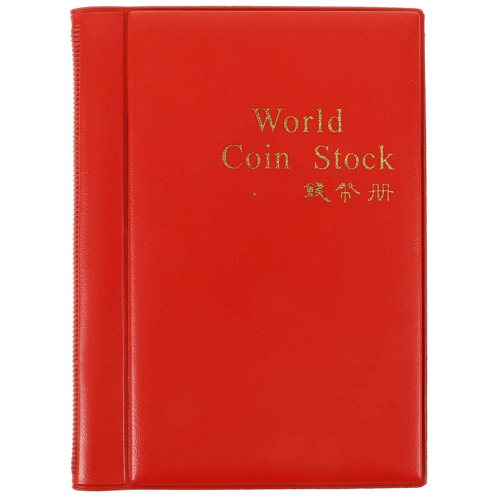 

120 Pocket Coin Collectors Album Red Portable Coin Collection Book 10 Pages for Coins Caps Tokens Medallions Badges