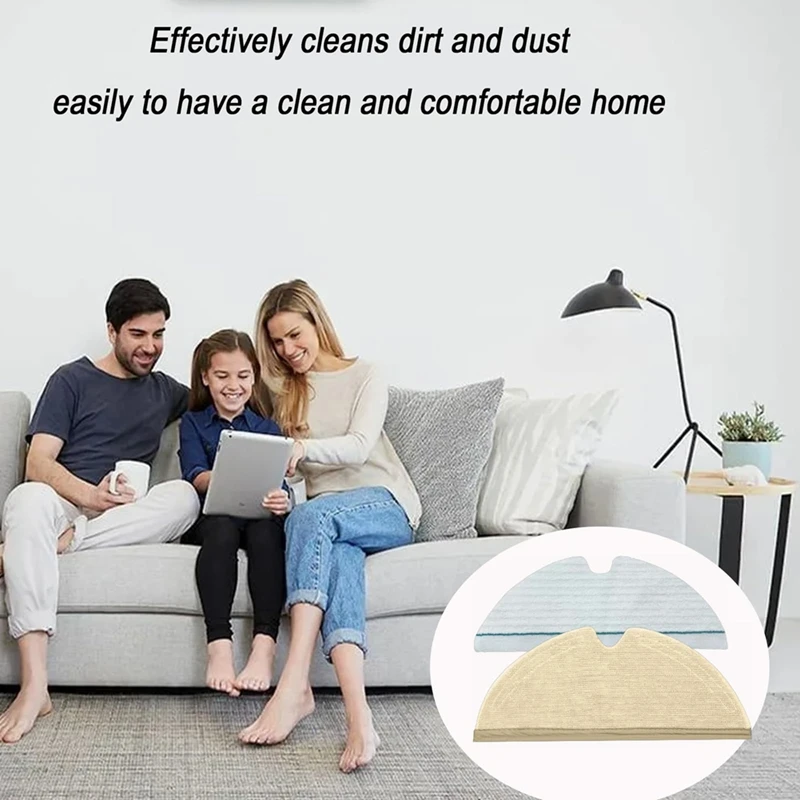 แผ่นซับ10ชิ้นสำหรับ roborock Q5 pro/ Q8 MAX/Q8 Max +/Q7/Q7 + Q7สูงสุด/Q7 Max +/S5/S50/S51/S55/S5ที่ทำความสะอาด