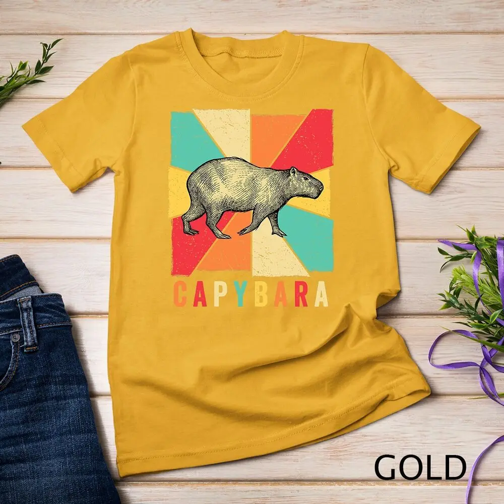 Retro Vintage Style Capybara Design - Capybara T-Shirt Unisex T-shirt