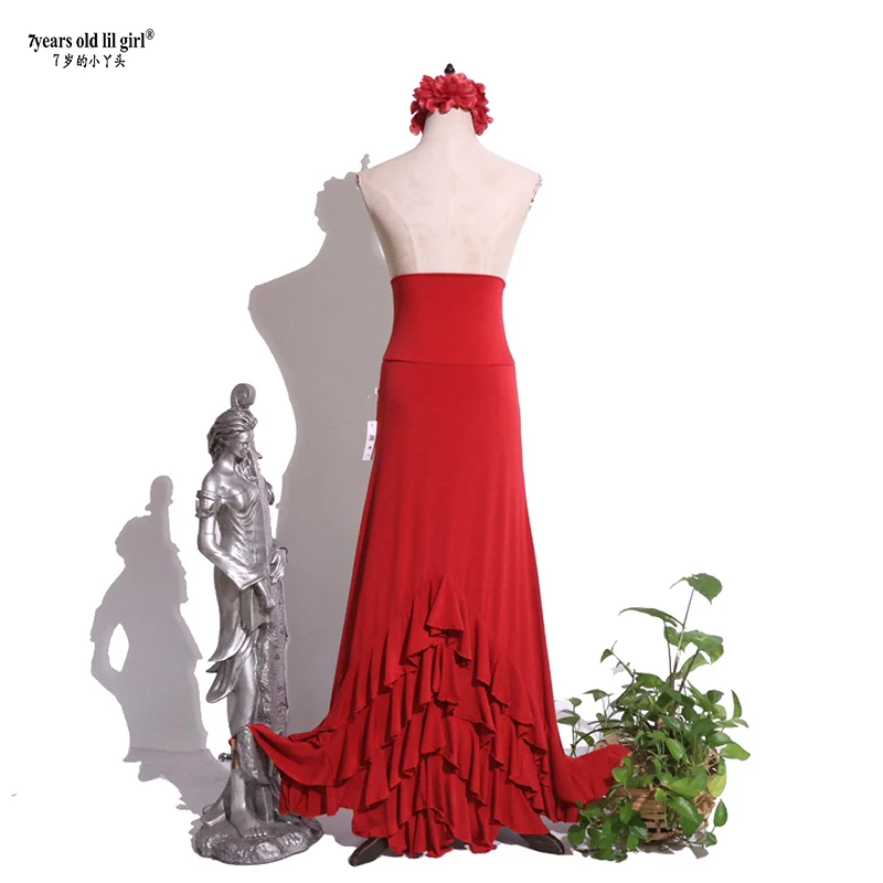 Traje de Flamenco Here Falda de Nakon Mujer Chica Gyspy Salón de Baile Festival Natura Ropa Debaile AdvocoresESS23