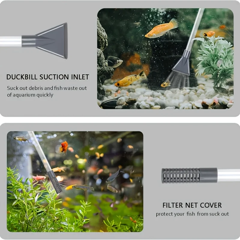 Langlebiges Aquarium-Saugpumpen-Set für Einfache Wasserwechsel & Sandreinigung Effizientes Aquariumpflege-Werkzeug mit Flexiblem Schlauch – Detail 12