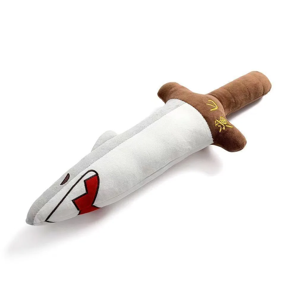 50cm Shark Sword Shark Daggers Funny Homophone Meme Play Meme Doll Cute kawaii Plush Toy Girls  Gifts