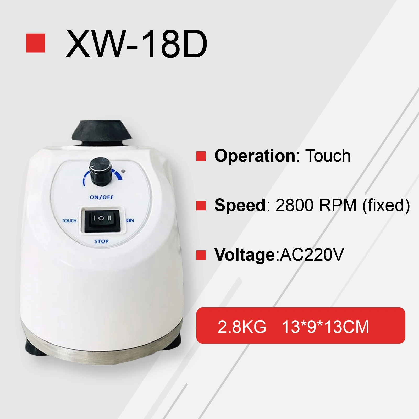 Mixer 2800rpm  Mini Multi-Tube Test Tube Shaker  Portable Variable Speed Oscillator