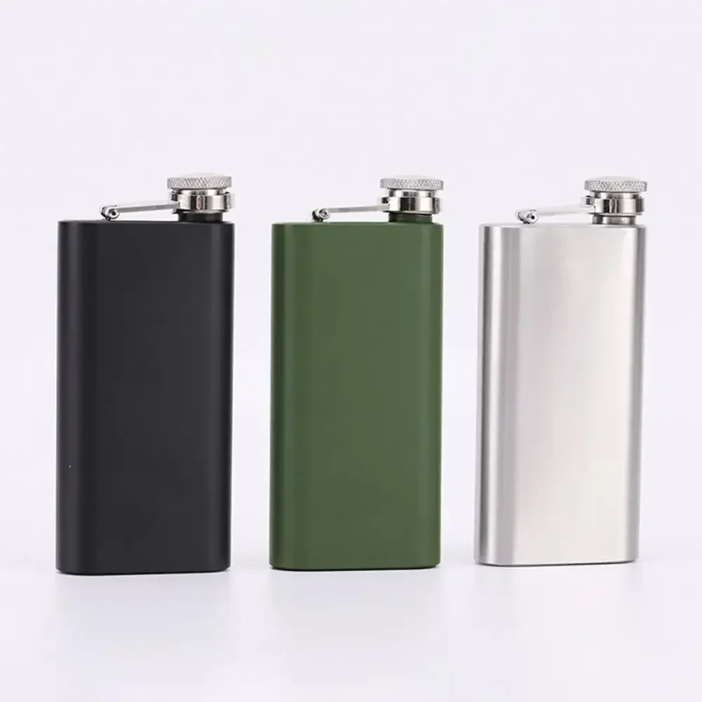 Hip Flask Leak-proof Good Sealing Compact Size Wine Storage Stainless Steel Liquor Flask Whiskey Wine Pot Outdoor Hiking Supply