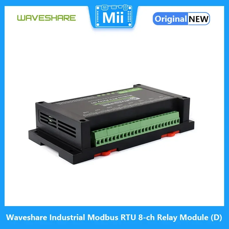 Imagem -03 - Módulo de Relé Industrial Modbus Rtu de Canais d Waveshare com Entrada Digital e Rs485 Protocolo Modbus Rtu Análise de Hardware