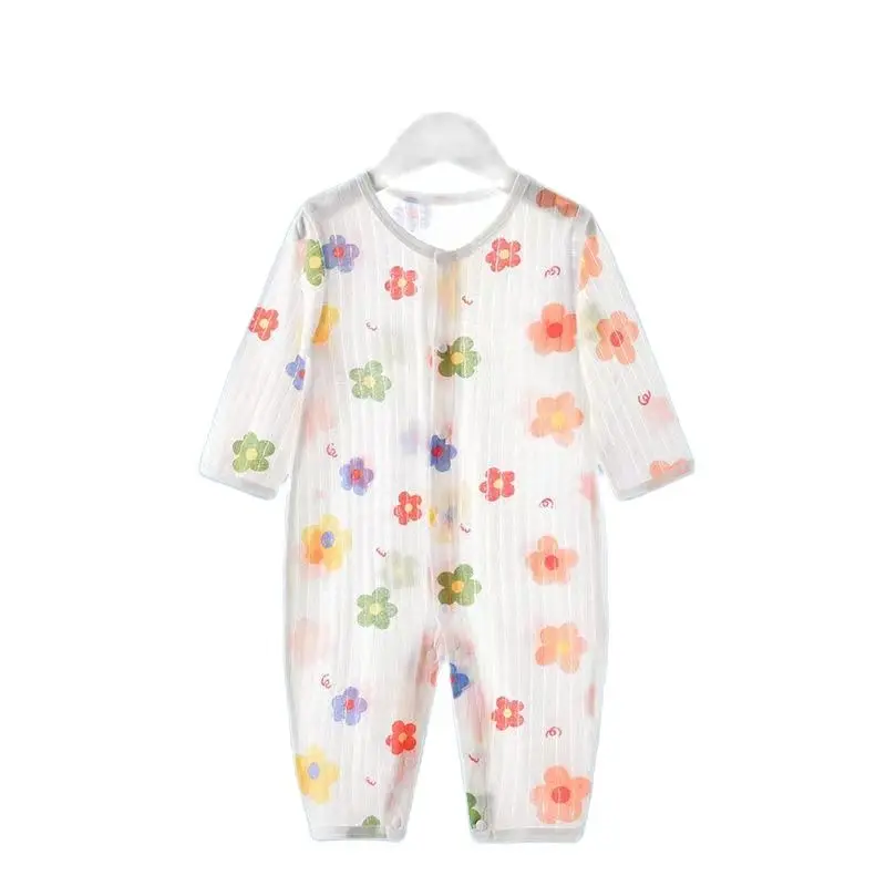 

Baby Costume Mesh Breathable Jacquard Knitted Fabric Newborn Items Mosquito Repellent Clothes Summer Thin