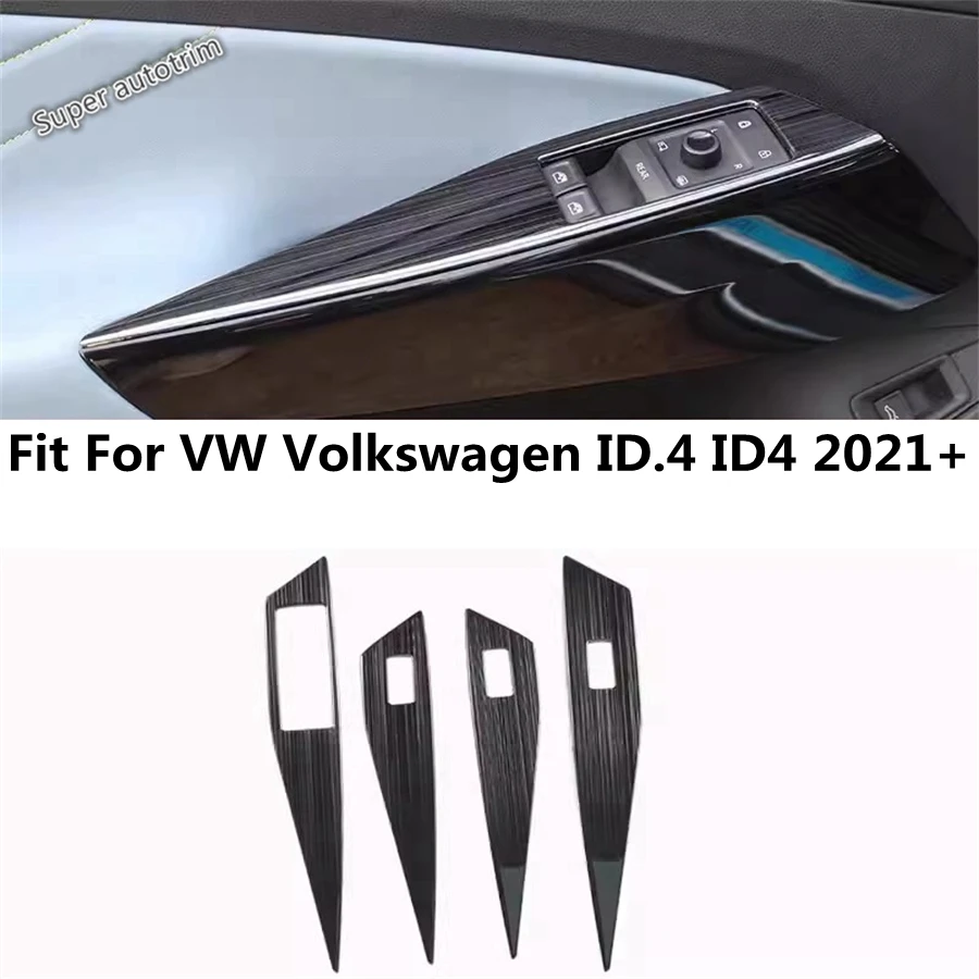 

Car Door Armrest Window Glass Lift Switch Button Frame Decoration Cover Trim Accessories For VW Volkswagen ID.4 ID4 2021 - 2024