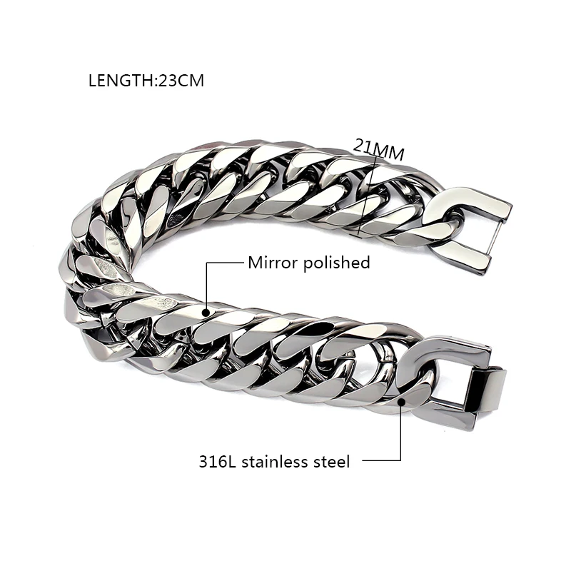 Couya Waterproof stainless steel Bracelet Woman Charm Chain Bracelet silver Color Rust Proof Bracelets Female Jewelry Gift 2024