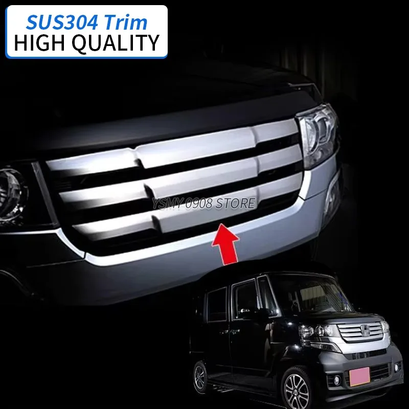 1PCS Auto Exterior Body Kits Front Bumper Grille for Honda Nbox Custom JF1 / JF2