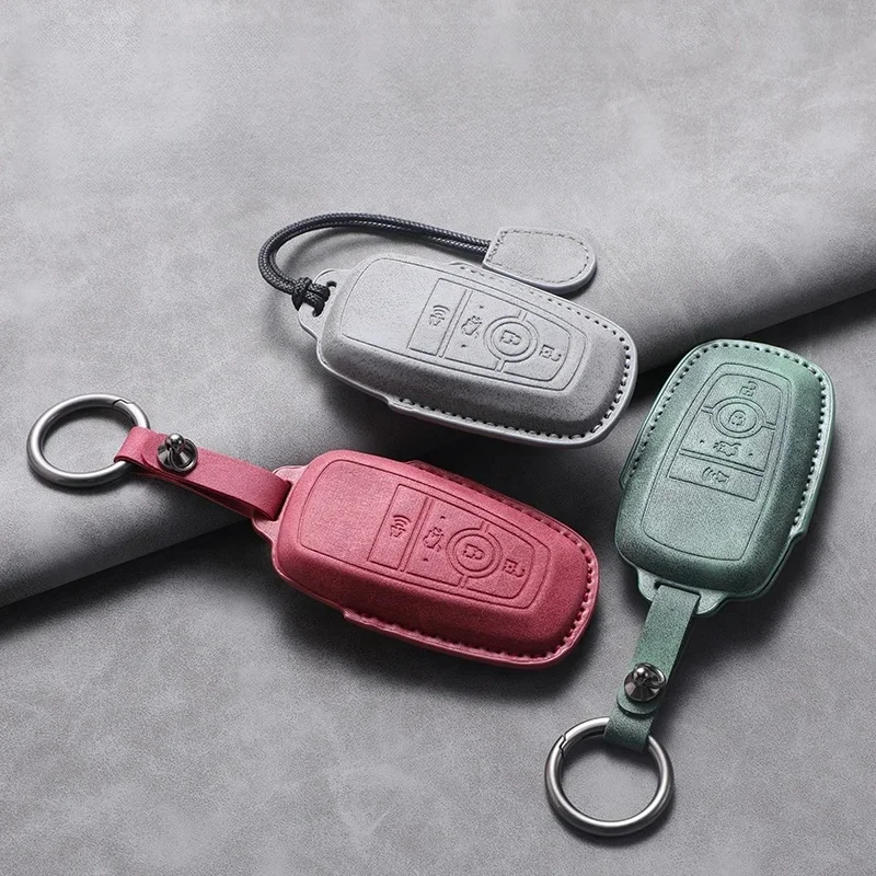 Key Fob Cover For Ford Models Mondeo, Explorer, 2019 Edge, F-150 Raptor, Mustang, Focus, Kuga, Fiesta Car Key Shell