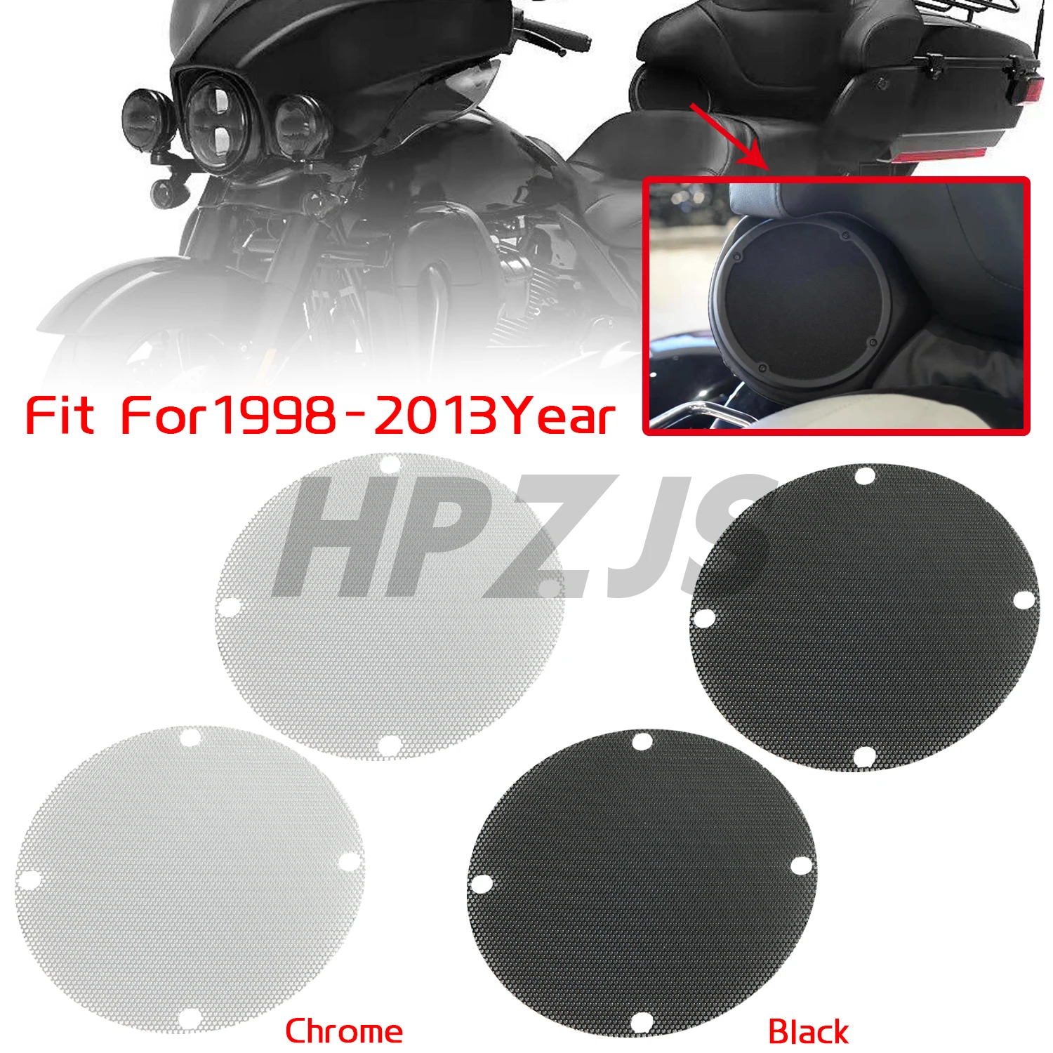 

Сетчатые решетки заднего динамика для мотоцикла Harley Touring Electra Street Tri Glide Ultra Classic FLHTCU EFI 1996-2013