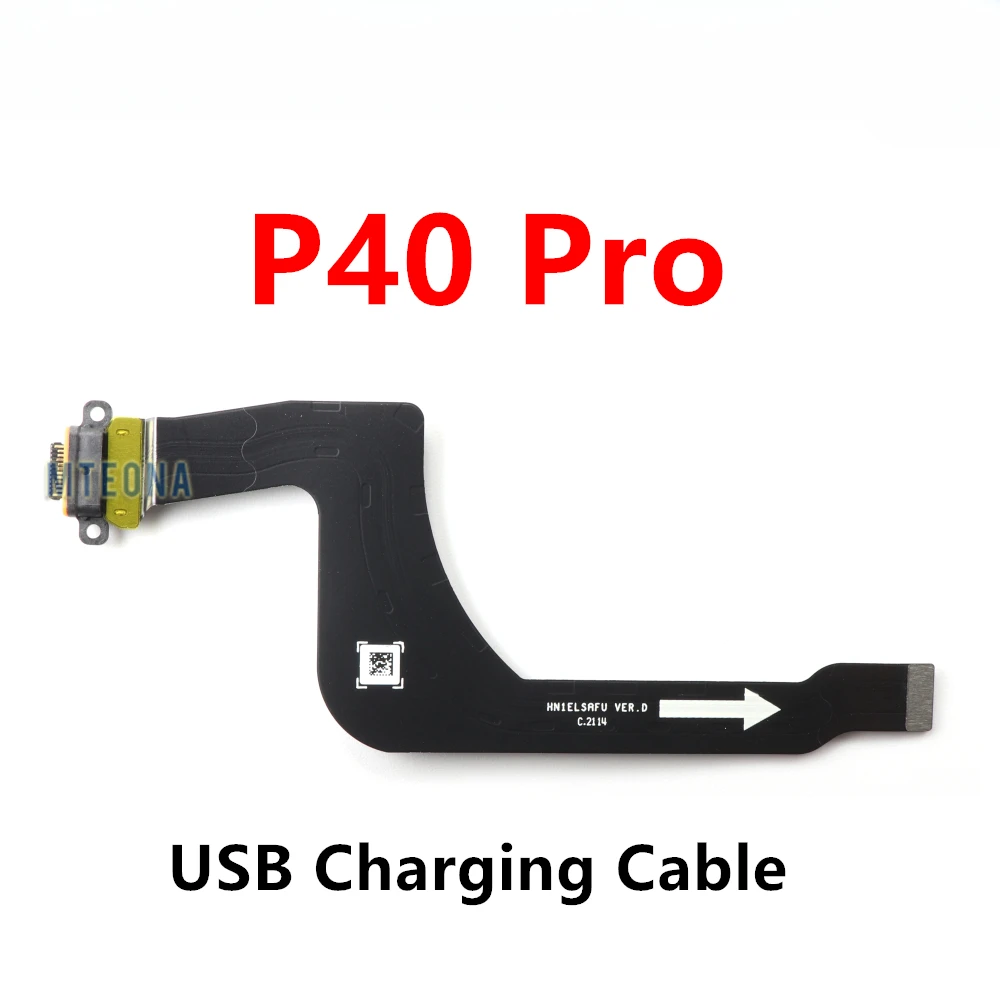 ميكروفون سيم بطاقة حامل صينية مجلس USB شحن حوض كابل مسطح لهواوي P40 برو موصل شريط مرن #4