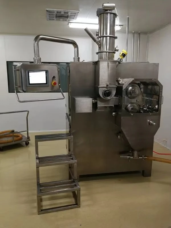 Automatic Dry Granulator Machine LG-100 with PLC, for Fertilizer/Food/Tyre Granulation, Gear Motor & Pump Included