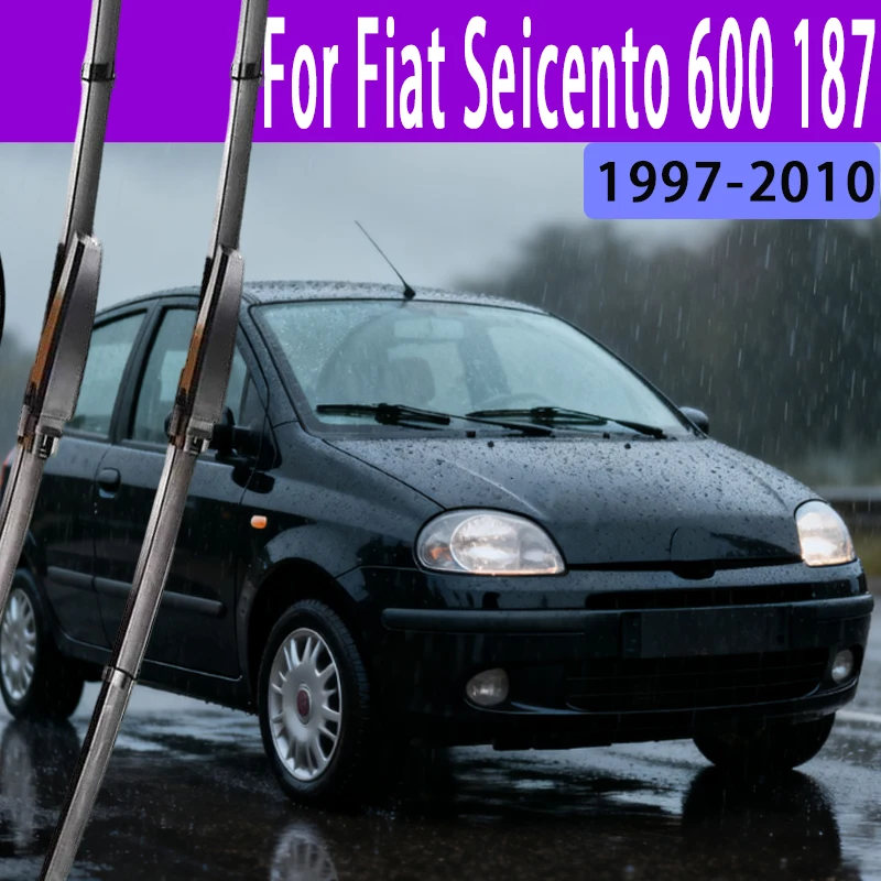 

For Fiat Seicento 600 187 1997-2010 1998 1999 2000 2001 2001 Front Windshield Wiper Blades 2pcs Windscreen Window Accessories