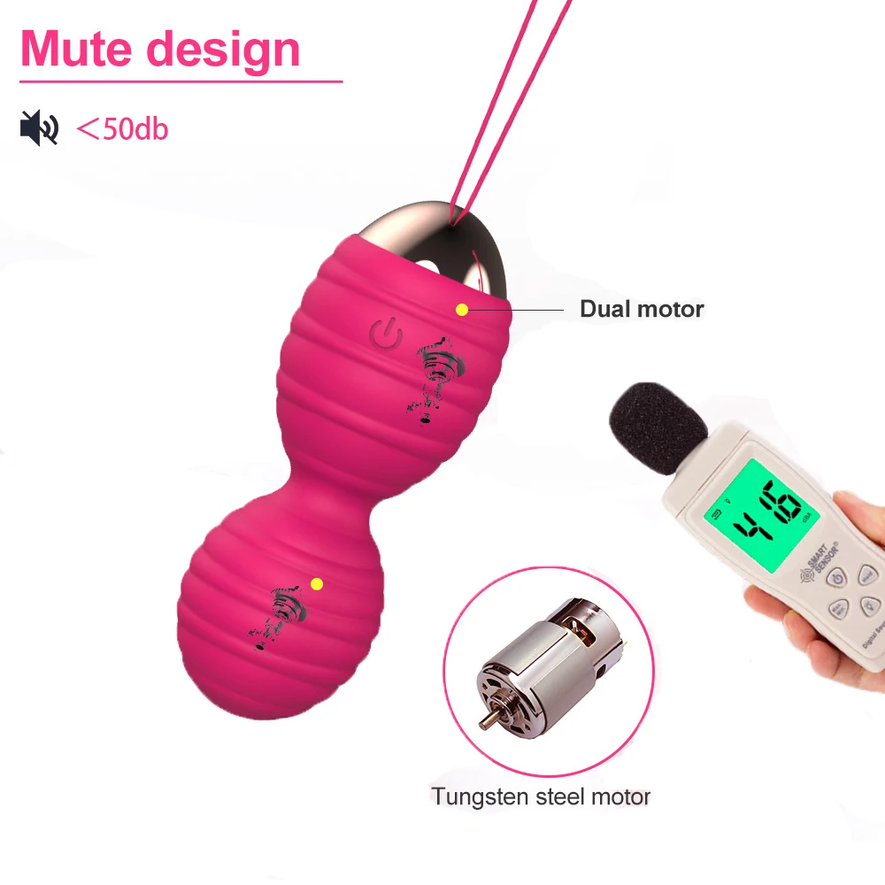 Vaginal tighten Exercise Kegel Balls 12 Speed Vibrating eggs Silicone Ben wa ball G Spot Vibrator Erotic sex toy for Women view 4
