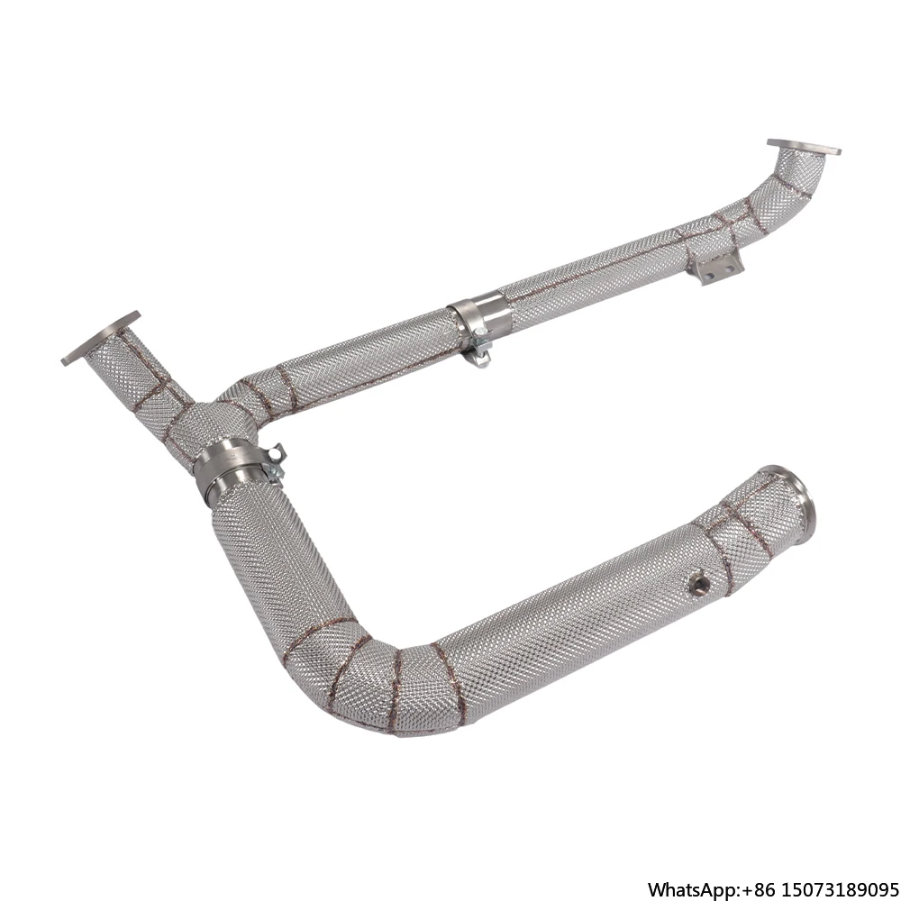 

Высокопроизводительный выхлопной патрубок (даунпайп) из нержавеющей стали SS304 для 718 Boxster / Выхлопная труба