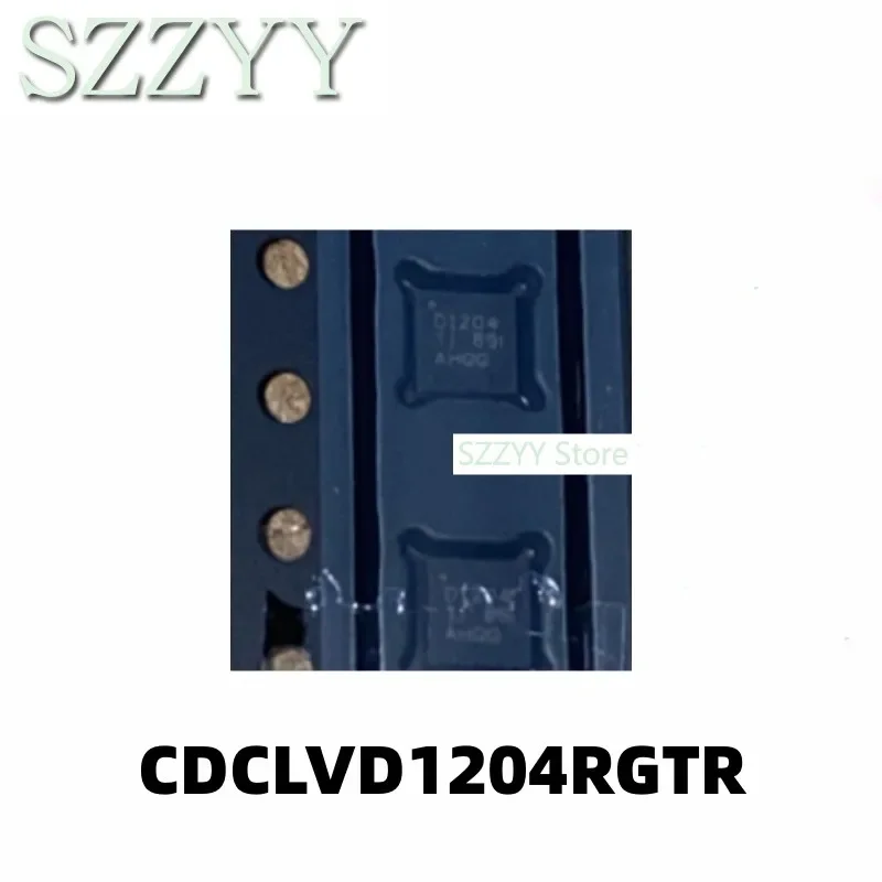 5PCS CDCLVD1204 CDCLVD1204RGTR screen printing D1204 QFN16 clock buffer chip