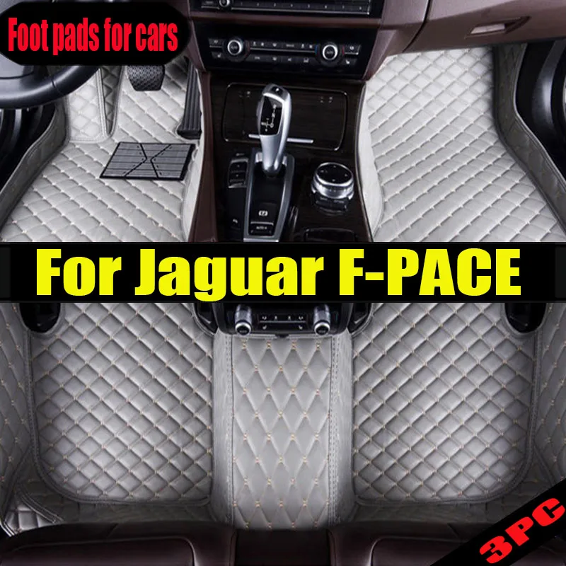 

Car Floor Mats For Jaguar F-PACE 2016 2017 2018 2019 2020 Custom Auto Foot Pads Automobile Carpet Cover Interior Accessories