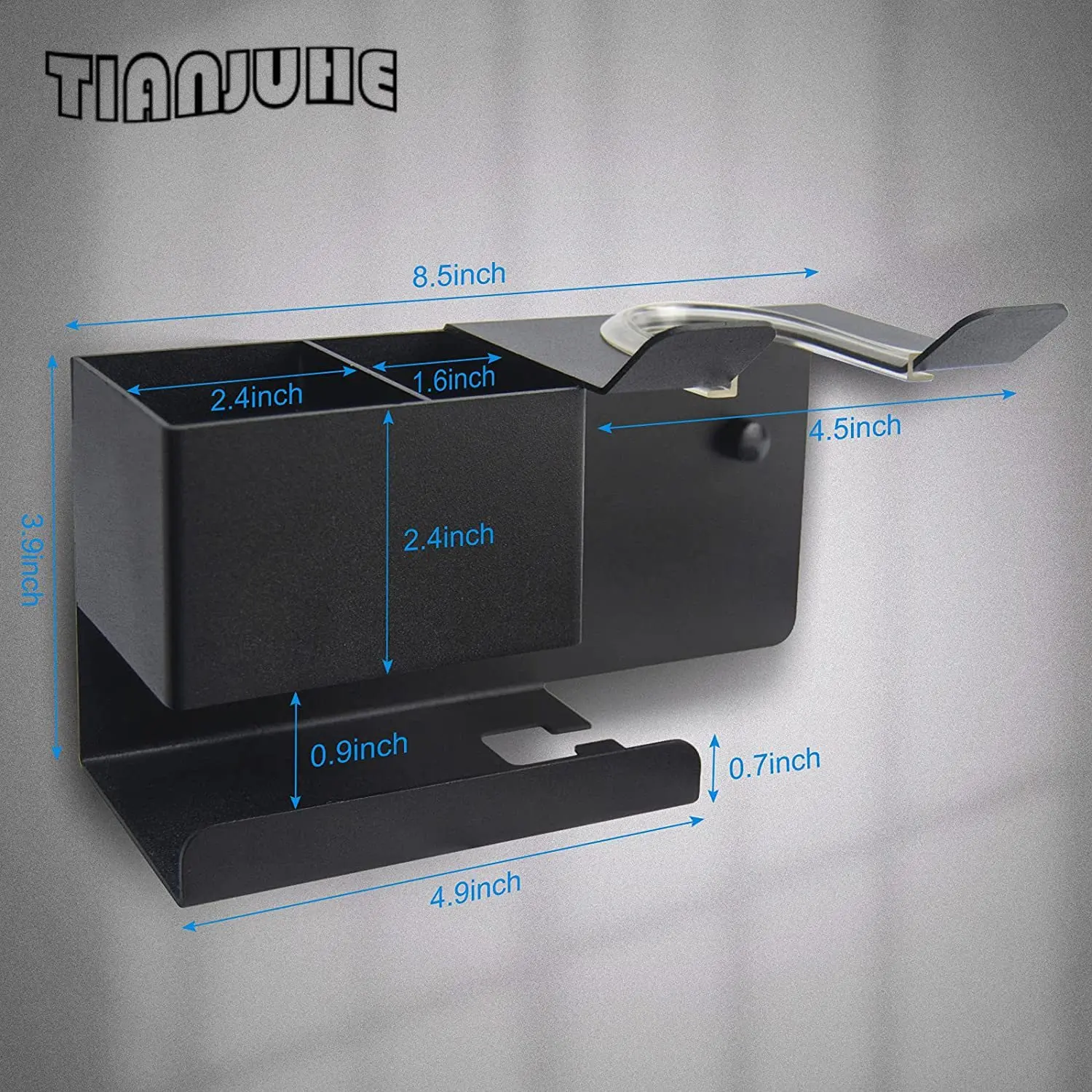 Föhnhouder Wandgemonteerde föhnorganizer voor badkamer Aluminiumlegering Multifunctioneel rek voor Dyson Supersonic