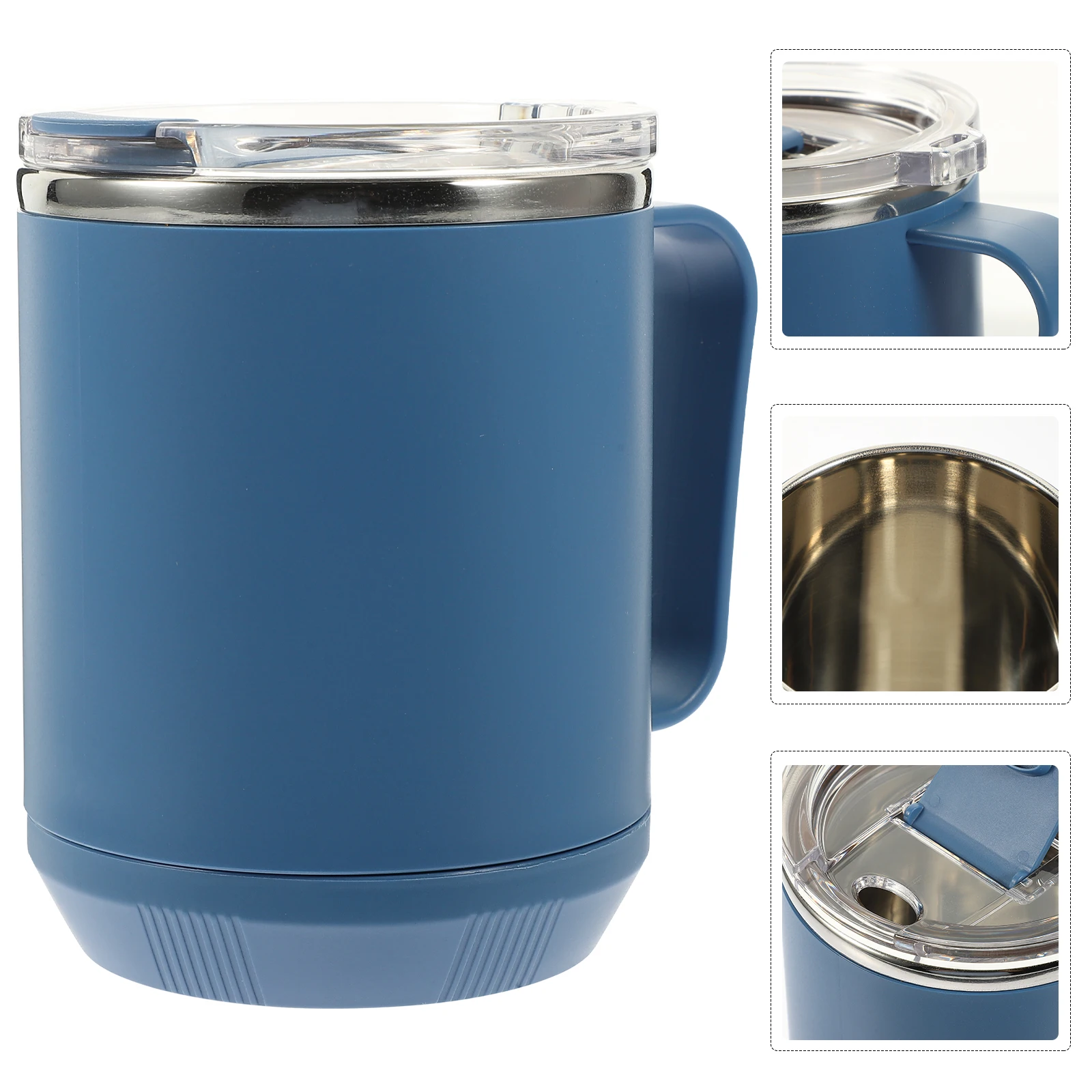 

Stainless Steel Coffee Cup Insulated Sealing Mug Portable Water Cup Lid Camping Outdoor Travel Heat Resistant