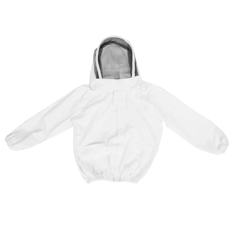 

Защитный костюм-накидка пчеловода с двойными молниями, белый