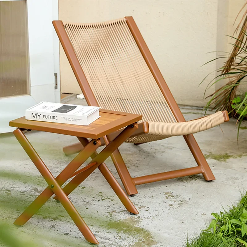 Reclining chair New Chinese-style simple home leisure chair Adult lunch break siesta back chair Outdoor rattan