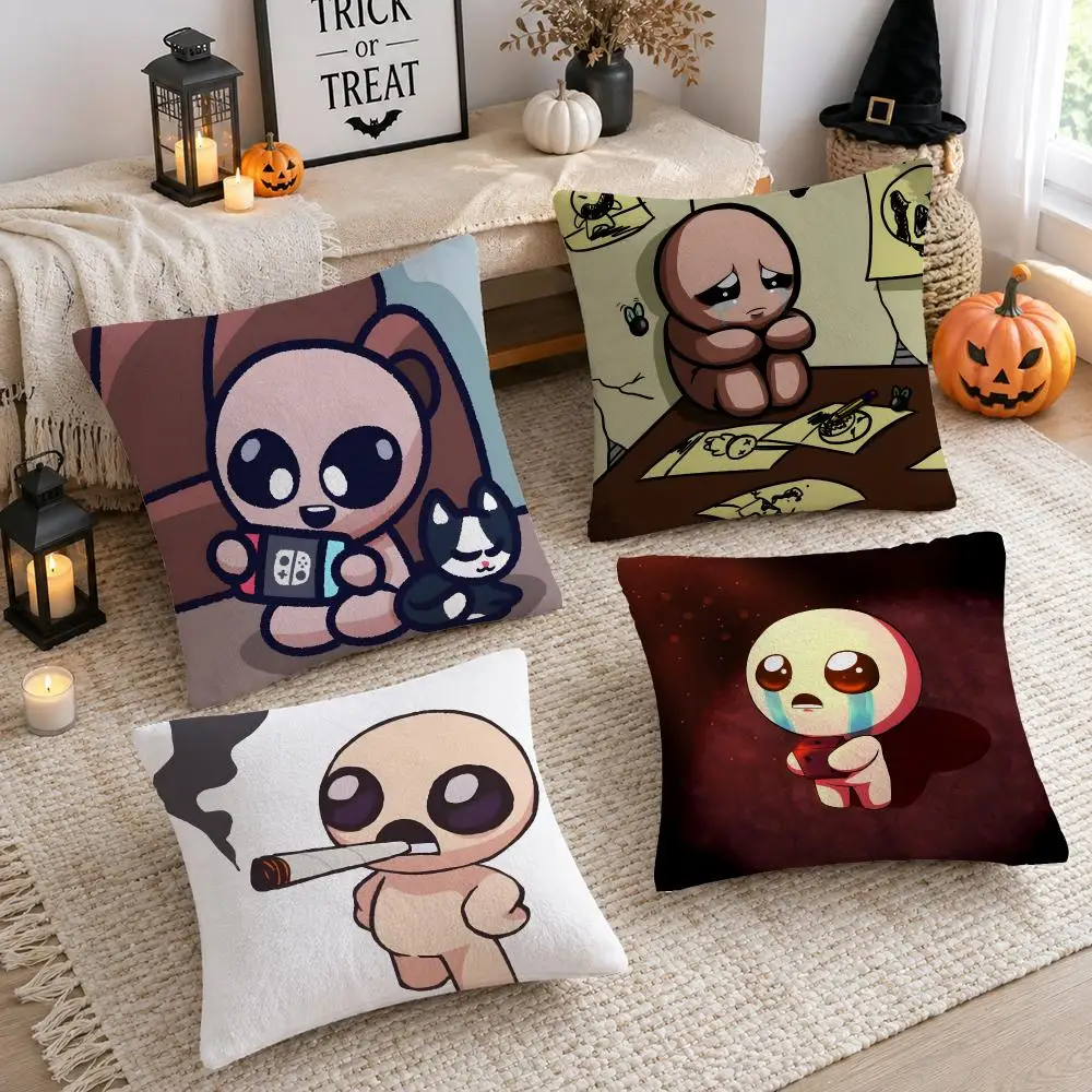 Game The B-binding of Isaac Cushion Cover Soft Plush Cushion Case Throw Pillowcase Cozy Home Sofa Bed Living Room Decor