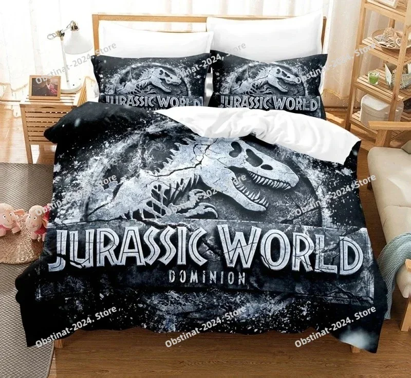

3D Comforters Quilt Bedroom Queen Dinosaur Duvet Cover 3D Jurassic Park Bedding Set Boys Home Textile Decor Bed Sets Queen Size