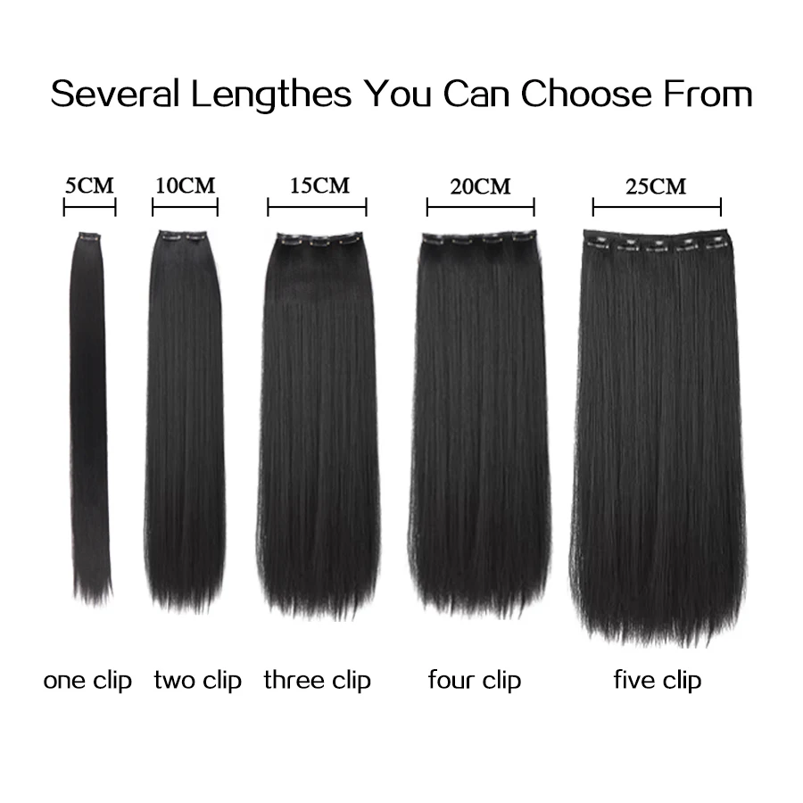 synthetic clip in hair extenstion chinese ancient costume cosplay hair for women long hair