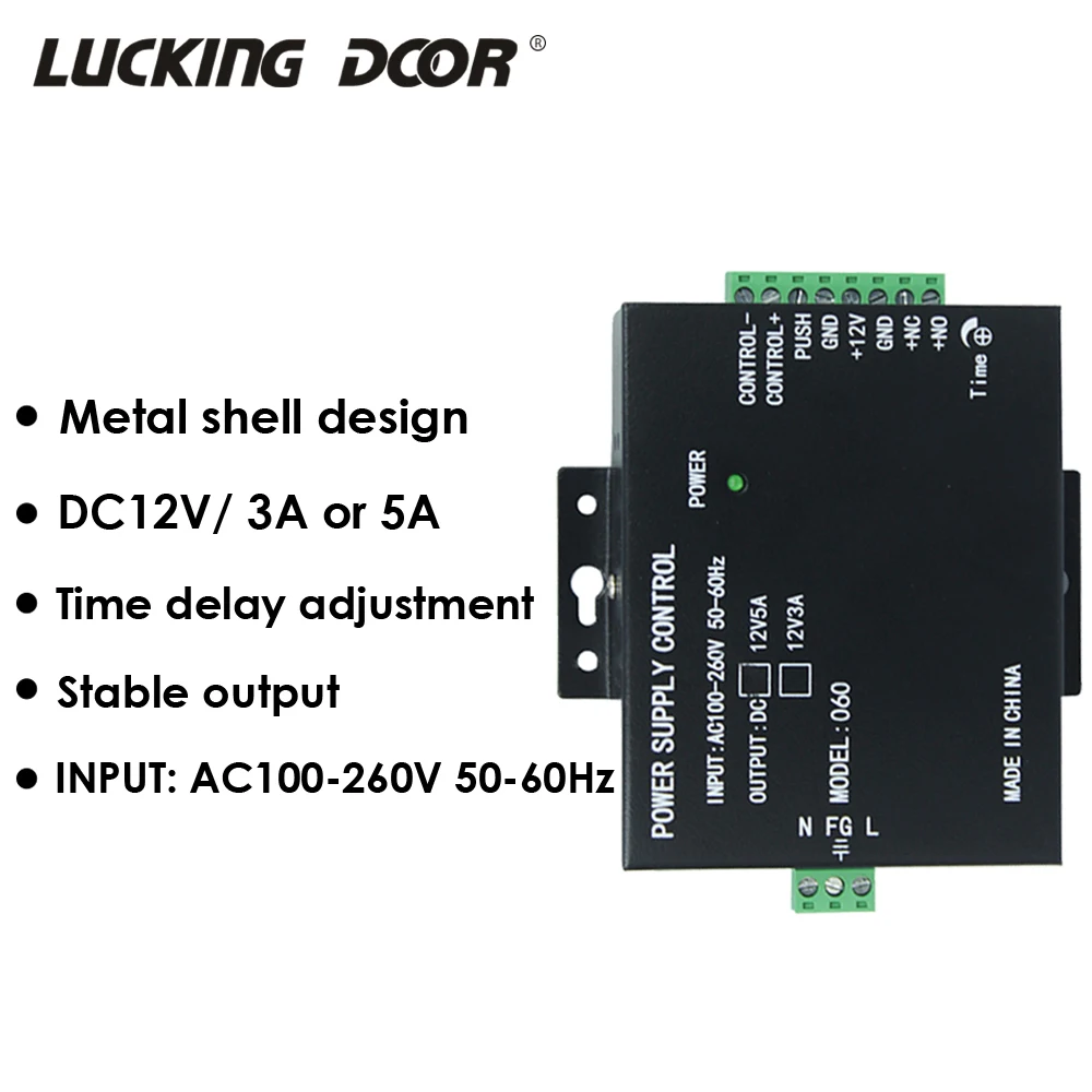 

Mini Power Supply Door RFID Fingerprint Access Control Supplier Adapter Covertor System Machine DC 12V 3A 5A AC 100~260V