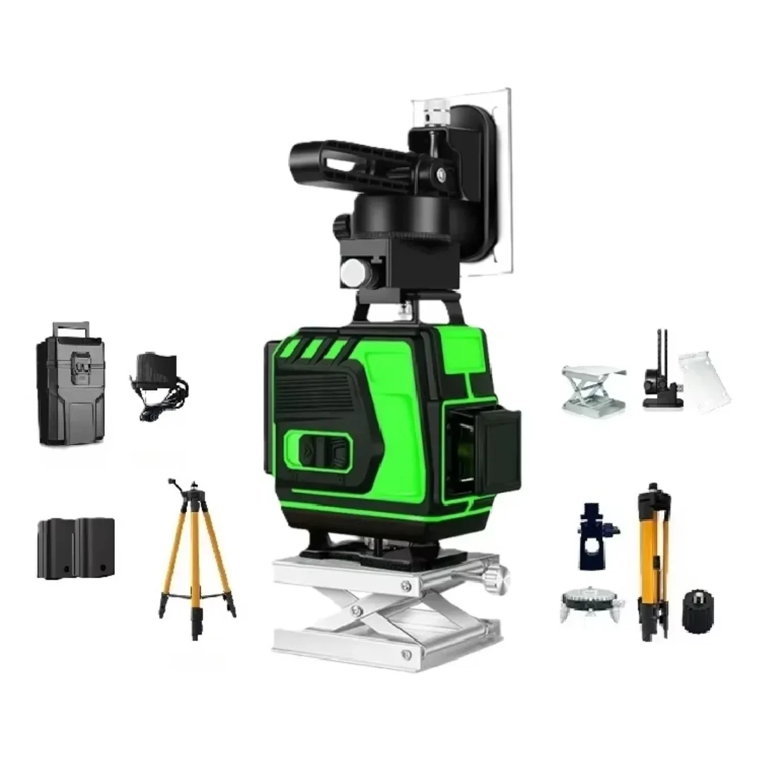 12 Lines 16 Lines 18 Lines 3/4d Self-leveling 360 Green Rotary Laser Level 360 horizontal and vertical