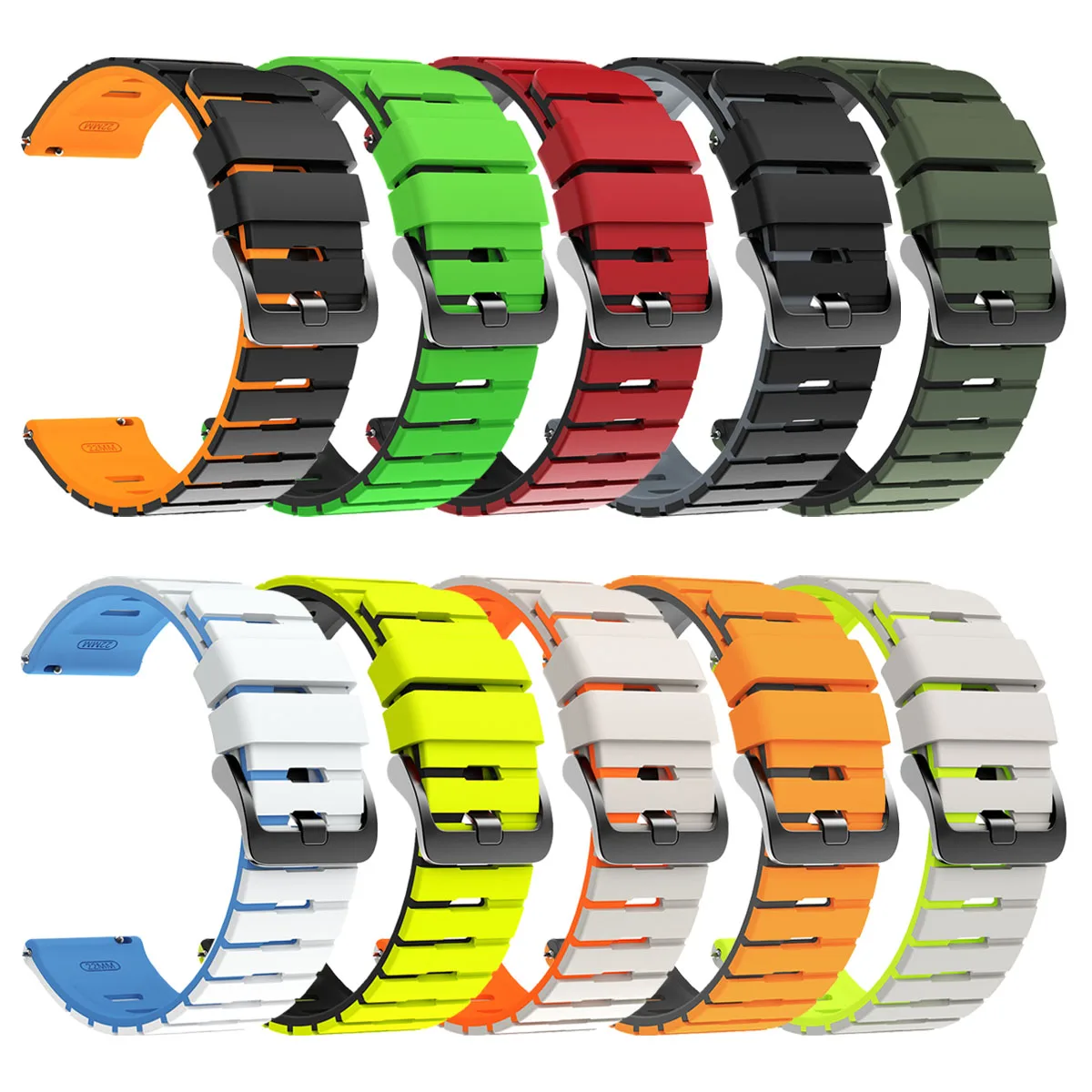 22 مللي متر سيليكون الفرقة ل Huami AMAZFIT Bip 6 5 الرياضة حزام ساعة اليد ل AMAZFIT GTR 4 3 برو 2e 47 مللي متر/التوازن 2/ستراتوس 3 2s معصمه