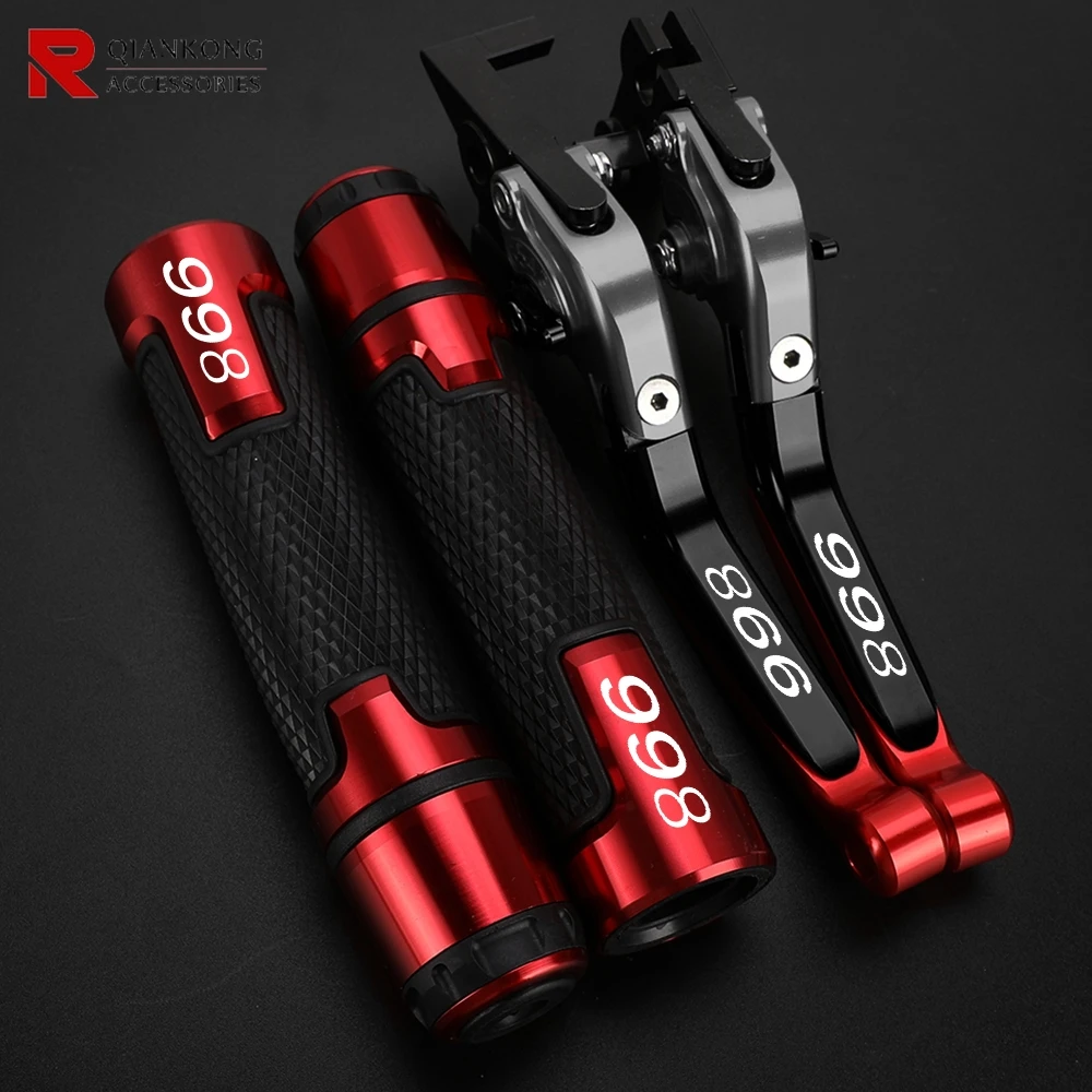 ل Dukati 998B 998S 998R 1999-2003 2002 2001 998 B/S/R دراجة نارية الملحقات قابل للتعديل دواسة فرامل المقود مقبض القبضات #2