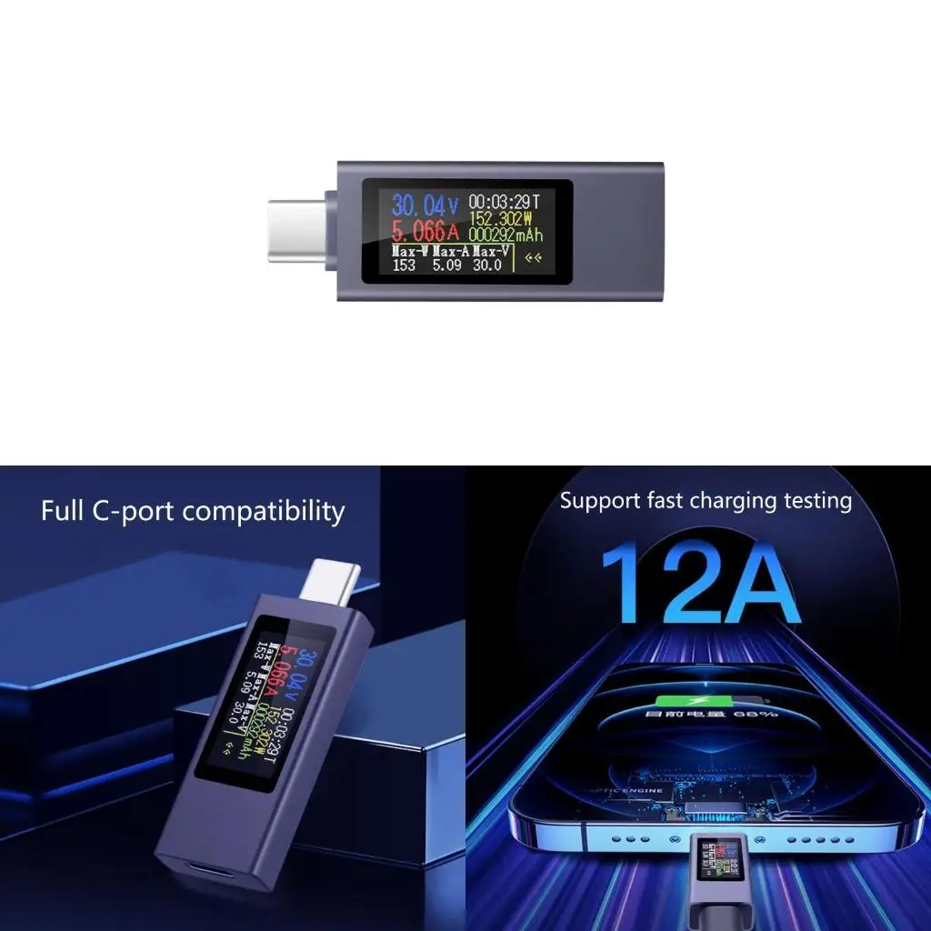  Portable Charging Tester Aluminum Phone Charging Tester Suitable for Individual
