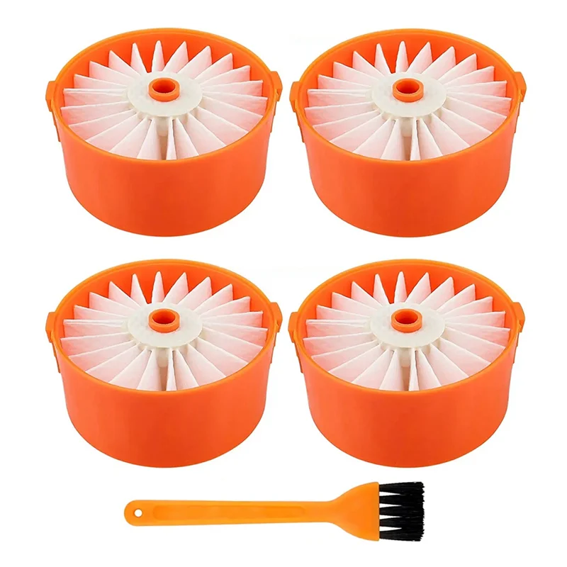 ส่วนประกอบตัวกรอง4แพ็คสำหรับเครื่องดูดฝุ่นไร้สายสีดำ + ชั้น BSV2020G