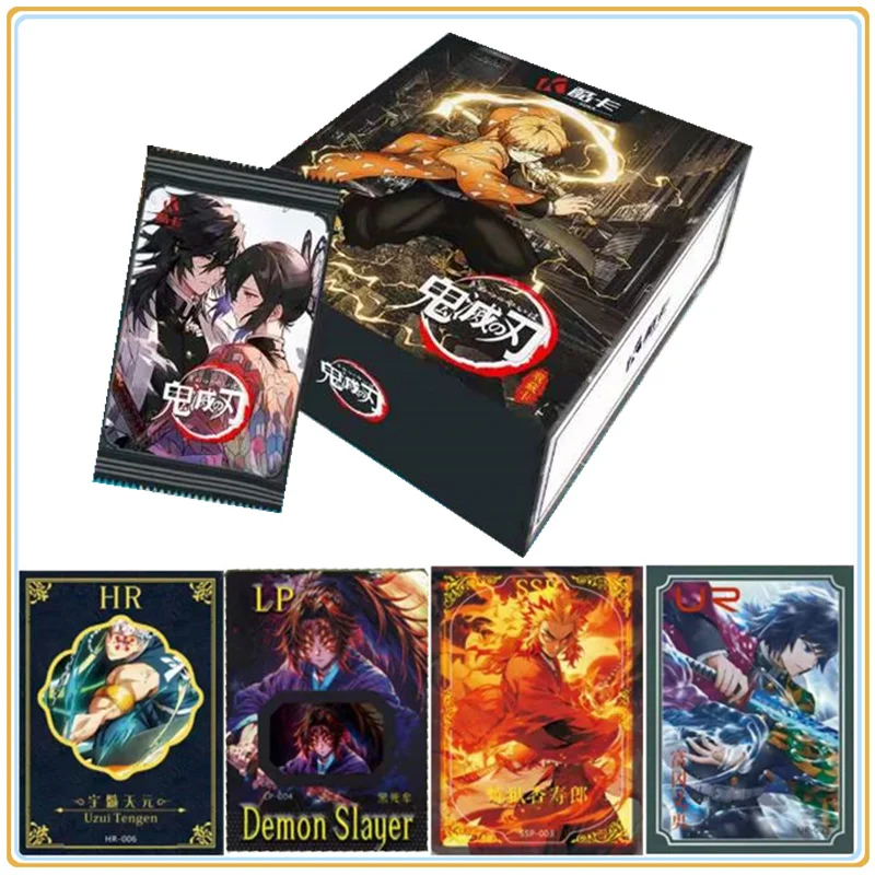 

Demon Slayer Cards Full Set Diamond Flash Rare SSP SP Card Tanjirou Kamado Nezuko Character Collection Card Children Toy Gift