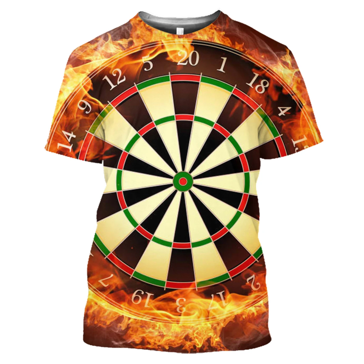 New Dart Board 3D Print Summer Men Women Crew Neck T-shirt Casual Short Sleeve Streetwear Oversized Tops Fashion Unisex Clothing